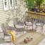 Fauteuils de salle à manger avec coussins-1368987984