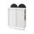 23.62" Modern Double-Arched Mirror Cabinet-1865889434