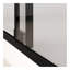 Porte de douche coulissante semi-sans cadre l 56 à 60 po x H 72 po, verre trempé transparent SCGG 5/16 po (8 mm), finition noir mat, largeur de coupe réglable 4 po