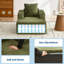 Méridienne 45 po Corduroy - Canapé Cloud, assise profonde, sans assemblage, pour salon chambre à coucher-129164763