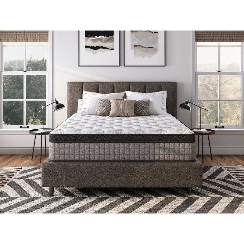 Matelas double 10 po avec gel rafraîchissant - soulagement, assemblé en mousse à mémoire de forme, lit double 10 po, absorbant les chocs,