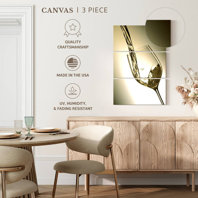 Yarlin White Wine Flow, 32" H x 20" W