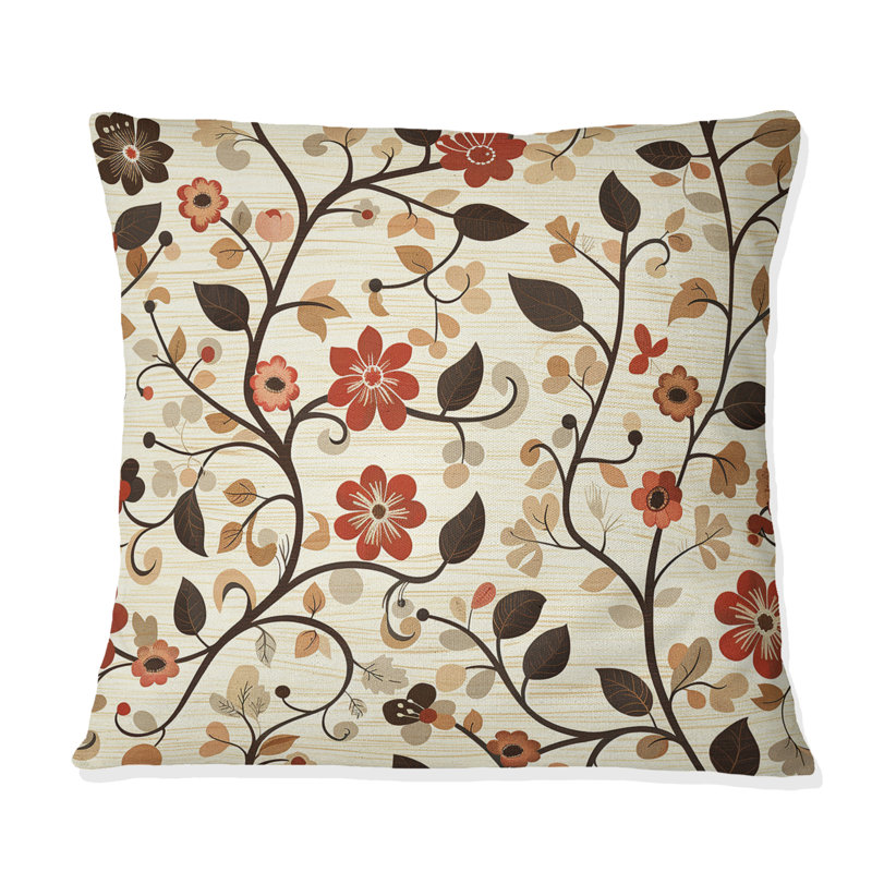 Coussin Brown, H 16 po x l 16 po