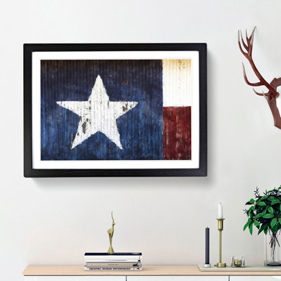 Flag of Texas - Picture Frame Graphic Art Print