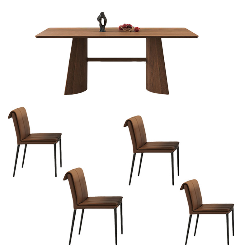Ensemble de table de salle à manger rétro vintage, H 29,52 po x L 70,86 po x l 35,43 po