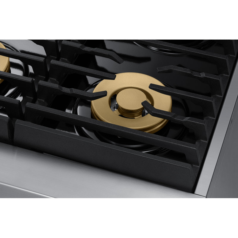 36" Pro-Range 6 Burners, Transitional, Silver, NG/LP, Natural Gas/Liquid Propane