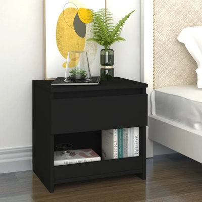 Cryal 40cm W Bedside Table