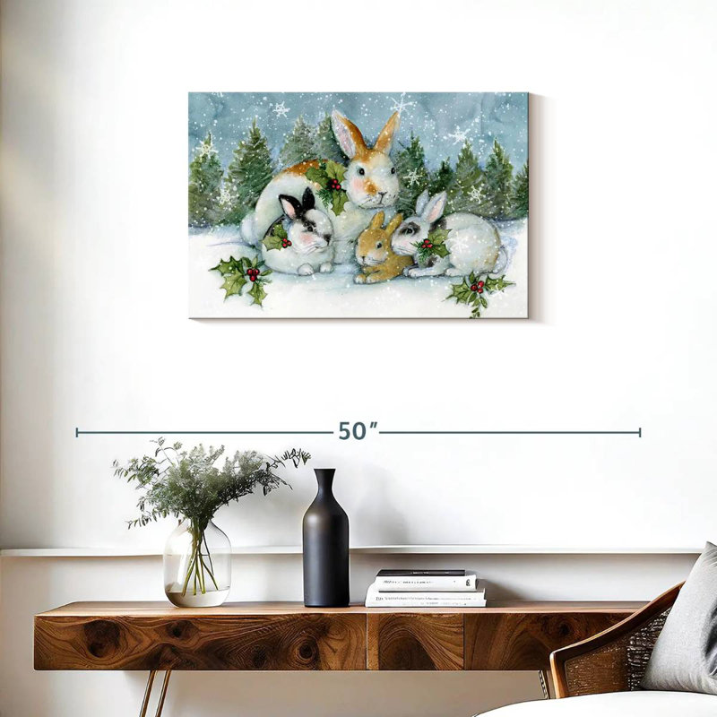 Enchanted Bunnies I, 20" H x 30" W