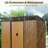 8Ft X 6Ft Outdoor Metal Storage With Lockable Sliding Doors And Transparent Plate For Garden, Lawn-123794516