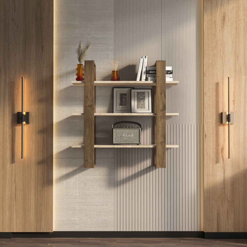 Demandrea Wallshelf, Traverter Walnut