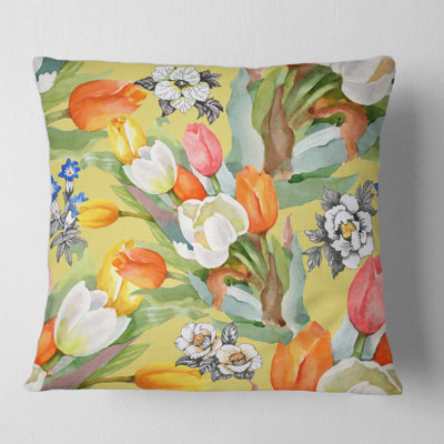 Floral Throw Pillow