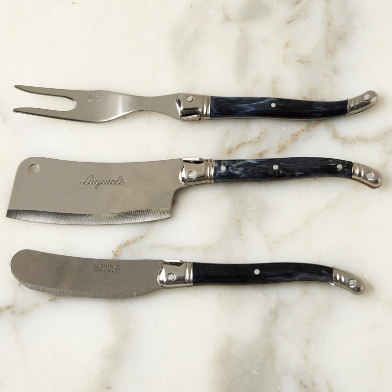 The Original French Laguiole Cheese Cleaver, Black