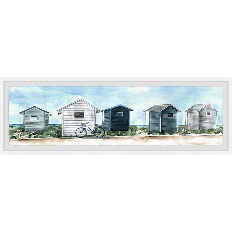«Find Me By The Sea», reproduction encadrée, H 15 po x l 45 po x P 1,5 po