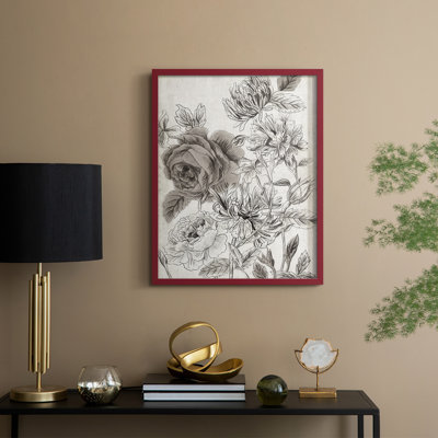 «Potpourri Impression I», reproduction encadrée - bois massif
