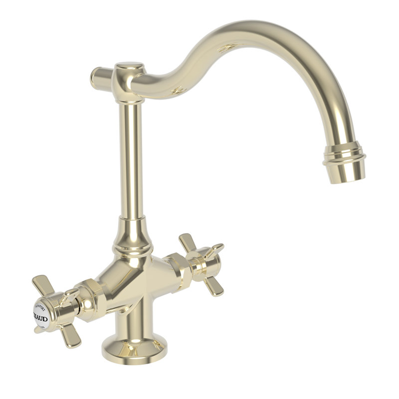 Fairfield Double Handle Bar Faucet, French Gold