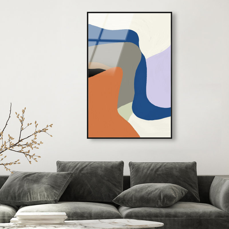 All together II High-Gloss Frameless Acrylic Glass Wall Art Abstract Print by Oliver Gal, Ready to Hang, 10 x 15, 31"H x 46"W
