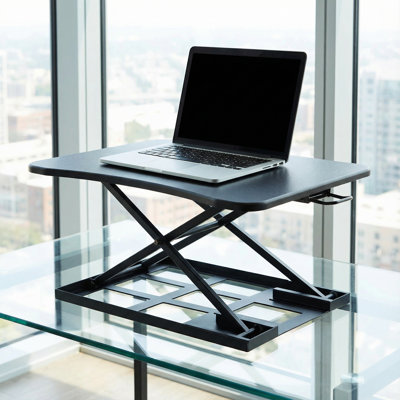 Fielder Adjustable Height Plastic / Acrylic Steel Standing Desk Converter