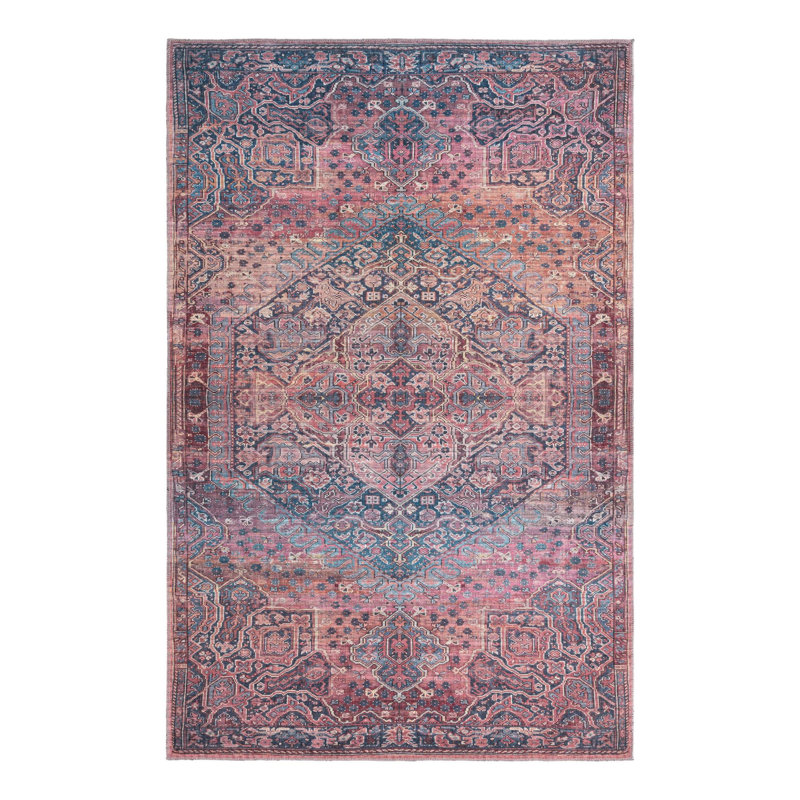Oriental Indoor Rug, Rectangle 6'1" x 9'