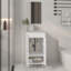 Armoire de salle de bain à miroir, une porte, deux tablettes (SANS ROBINET INCLUS)-49515080-49515081