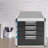 Lamartiniere 4-Layer Desktop Drawer File Organizer (4 Compartments with Labels)