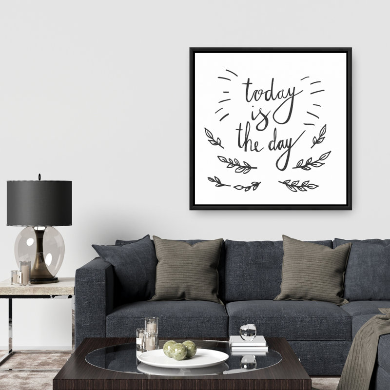 «Today is the jour» - Motif décoratif pour chambre à coucher | Citations