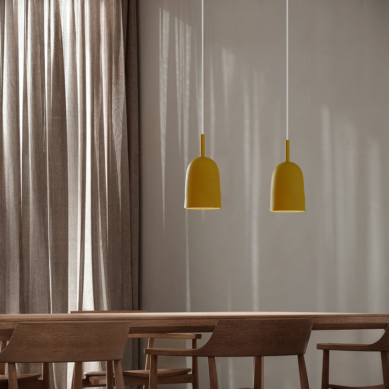 Vessel Pendant Light, 21" H x 14.5" W x 9" D, White, Sunrise