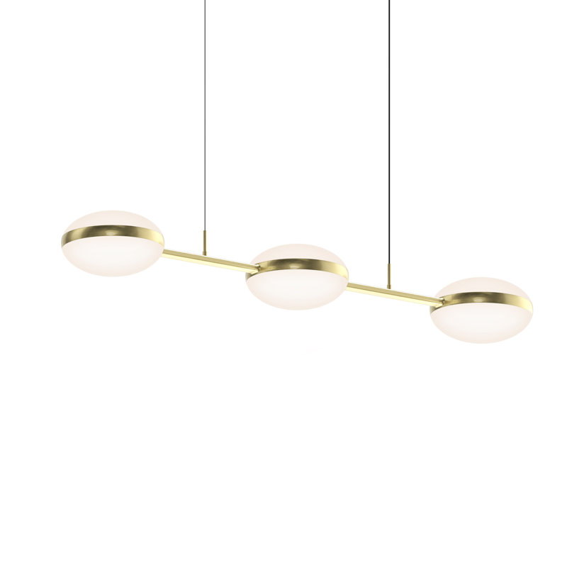 Pillow 3 - Light LED Shaded Pendant, Gold