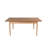 Abai Extendable Dining Table & Chairs Set (5 Pieces), Solid Beech Wood, 47.2 x 31.5 x 29.5 inches (Open: 63.0 x 31.5 x 29.5 inches) | 100% Linen Upholstered Chairs, Elegant Brown Finish | Ideal for Traditional & Scandinavian Decor