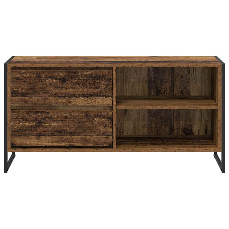 Unfinished TV Stand for TVs up to 43", Old Wood