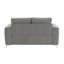 Causeuse en velours gris Wenona