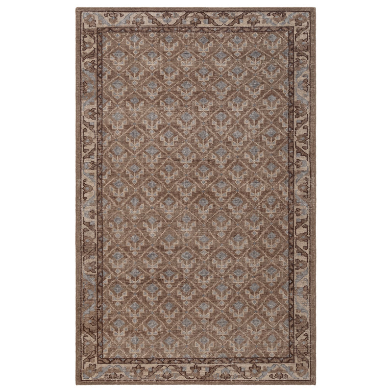 Tapis d'intérieur en laine noué à la main Tuscany, 5 pi x 8 pi