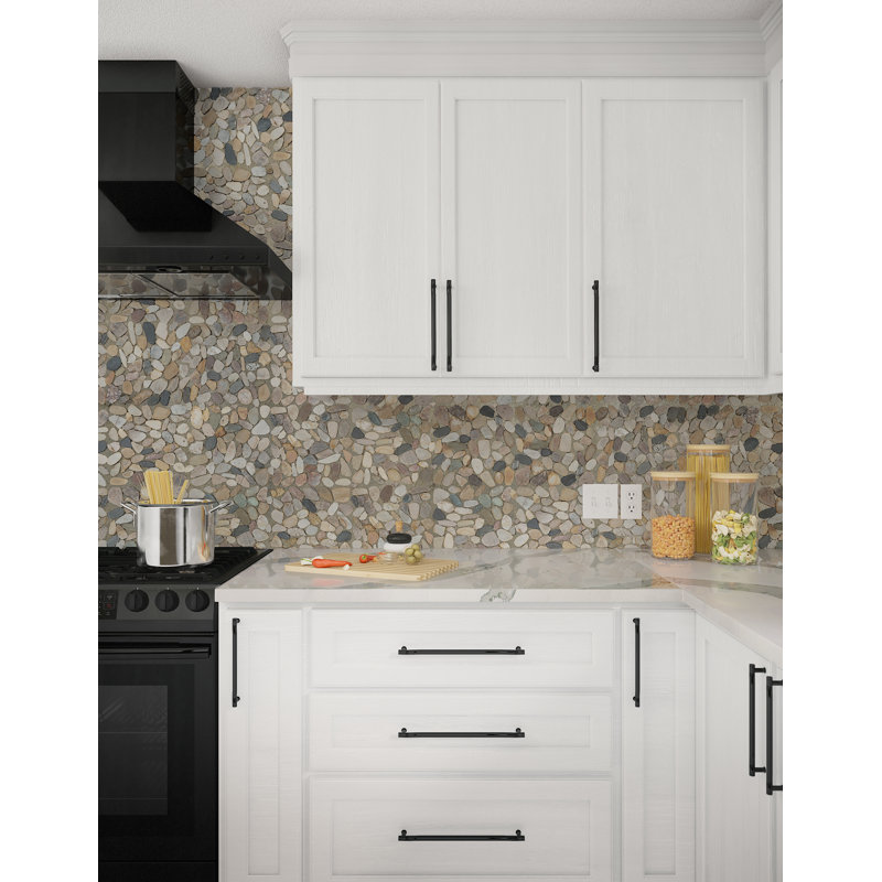 Pebble 13" x 13" Natural Stone Mosaic Wall & Floor Tile