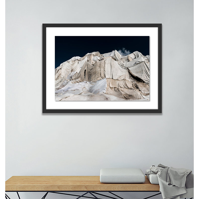 Behind The Cold Veil II Print by Michael Schauer, Black, 29" H x 40" W x 2.5" D
