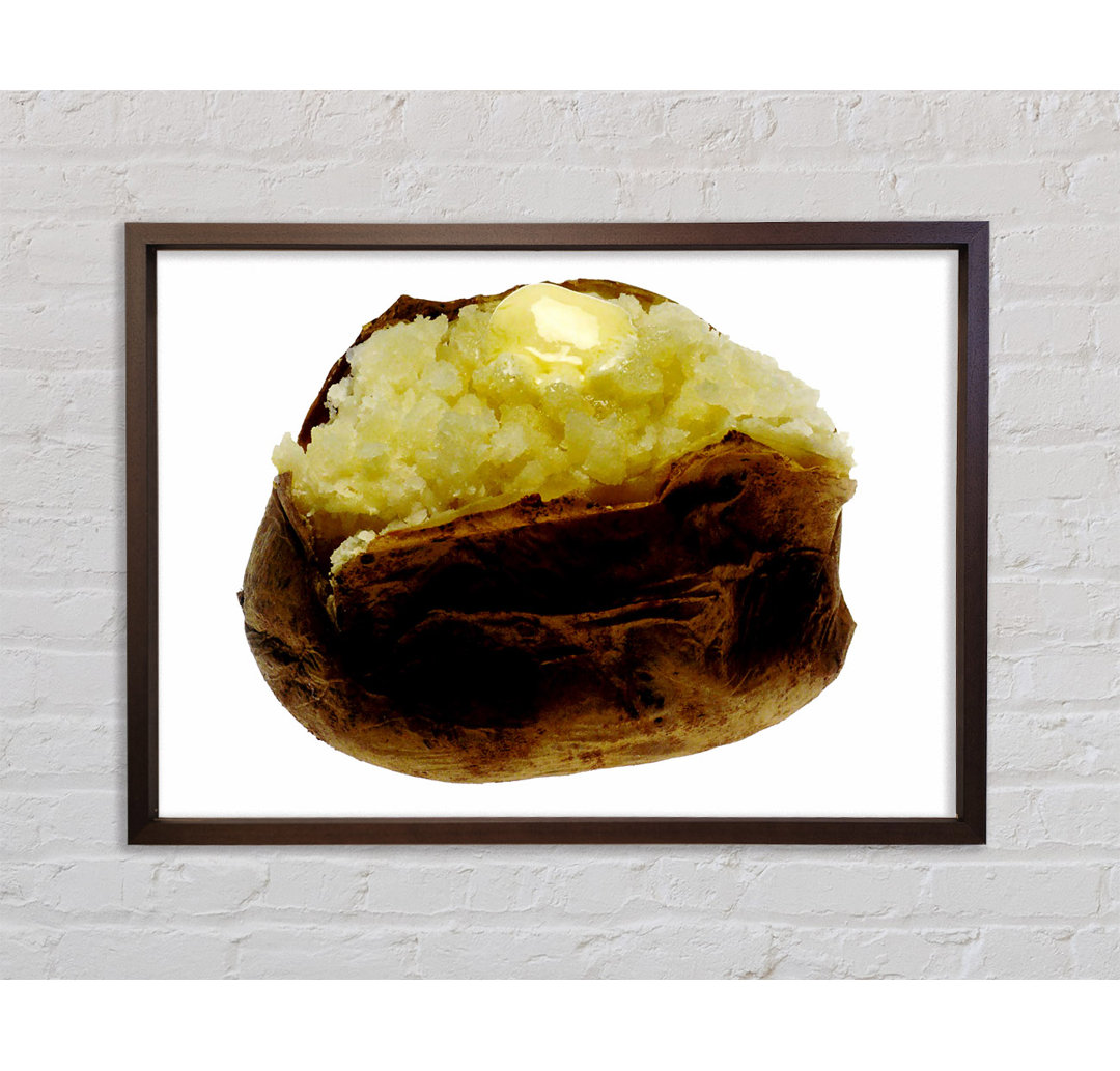 Jacket Potato Butter Melt - Einzelner Bilderrahmen Kunstdrucke auf Leinwand