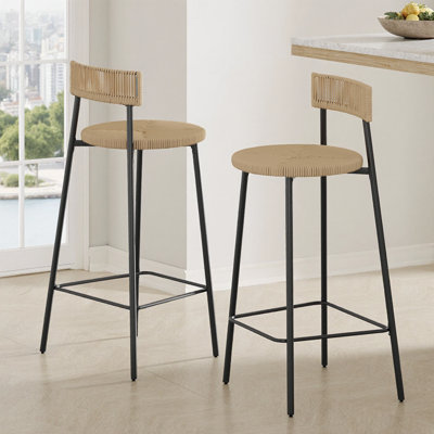 Ensemble de 2 tabourets de bar Boho