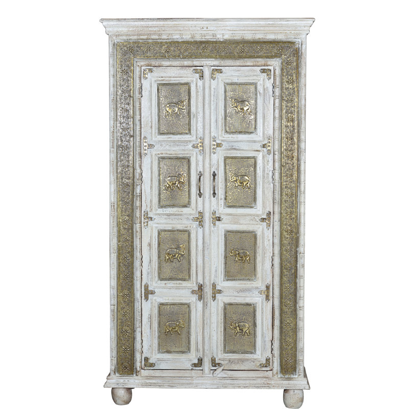 Gaia 2 Door Solid Wood Wardrobe
