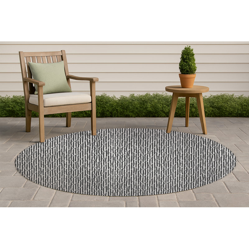 Tapis d'extérieur antidérapant Twilight Labyrinth, Rond 5 pi