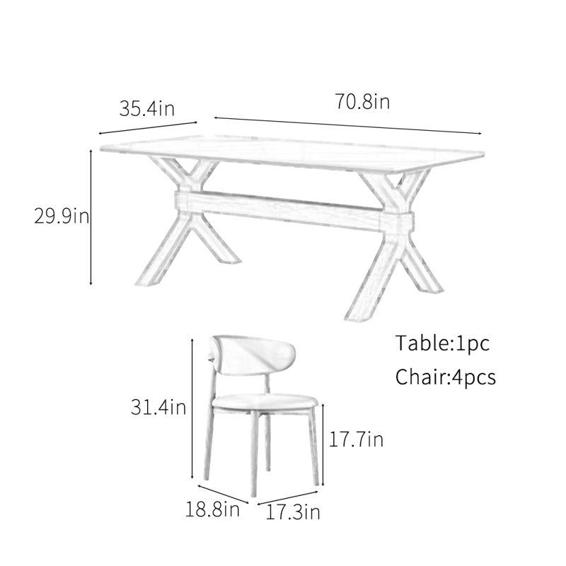 Brito, 29.9"H x 70.8"L x 35.4"W