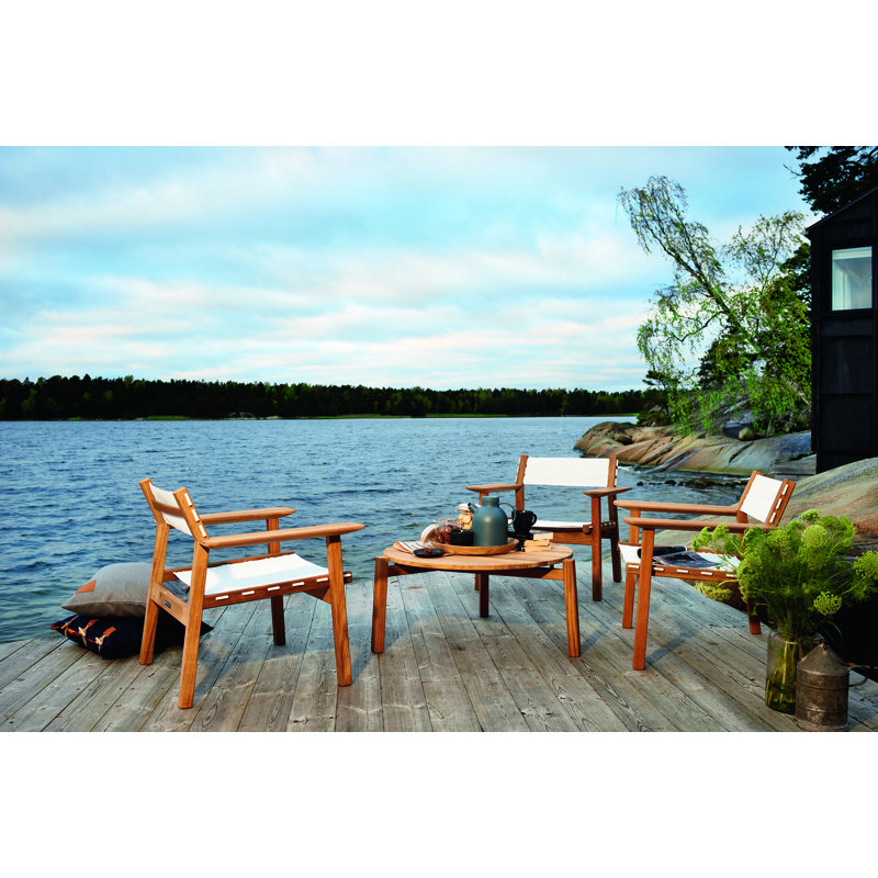 Djurö Teak and Batyline Lounge Armchair