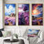 «France Lavender Hues», 3 pièces sur toile-754896267-754896264