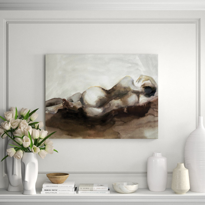 Pose Study I Print by Emma Brooks, Glass Coat, 30" H x 40" W x 1.5" D