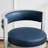 Ayala Rowan 26.6" Modern Swivel Leather Counter Stool withCurved Back and Metal Frame-690137990