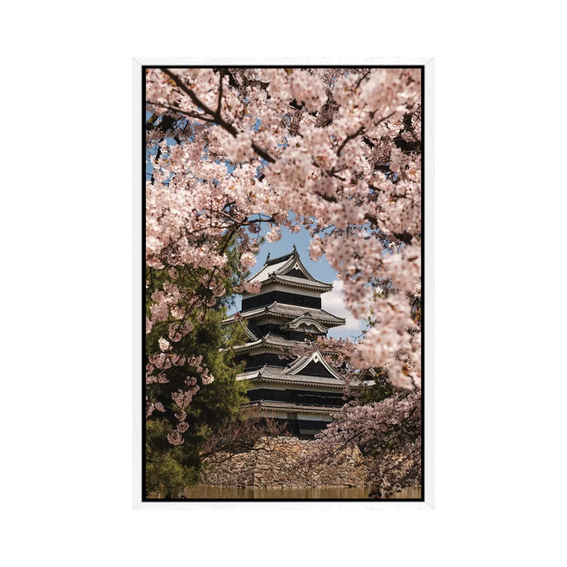Matsumoto Castle XIII by Daisuke Uematsu - Print on Canvas, White Framed, 101.6cm H x 66.04cm W x 3.81cm D