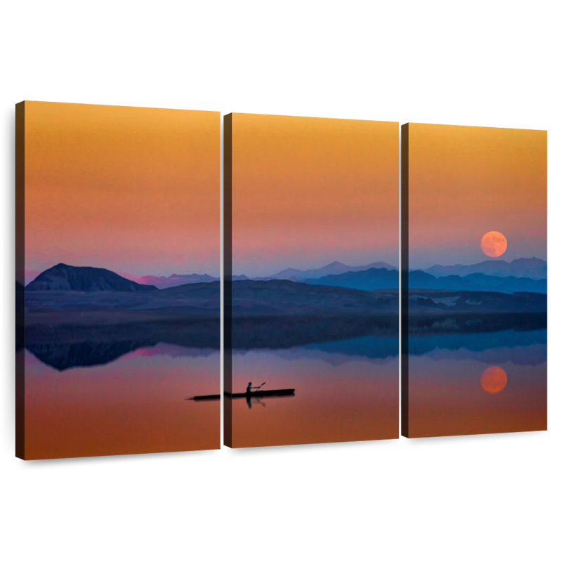 Gillard Sunset Rowboat, 48" H x 74" W