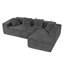 Modern Oversized Corner Sofa L-Shaped Corduroy Sofa With Storage Pockets -1513385608-1513385623