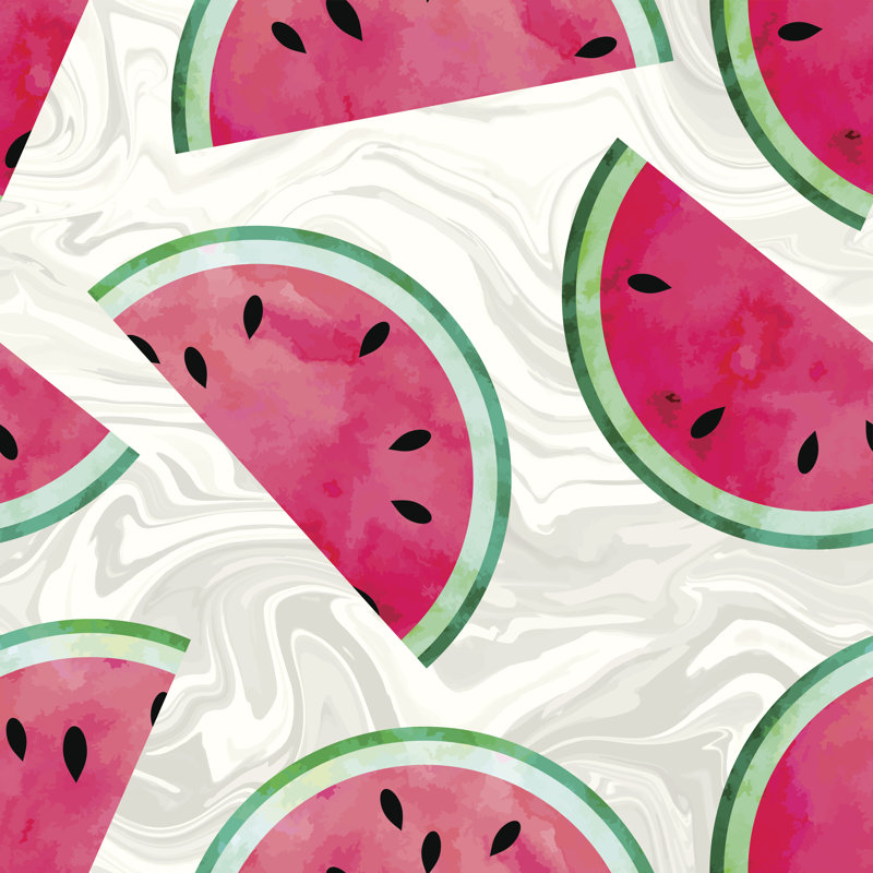 Fruity Seamless Vector Pattern by Larissa-S - Wrapped Canvas Print, 76cm H x 76cm W x 3.8cm D