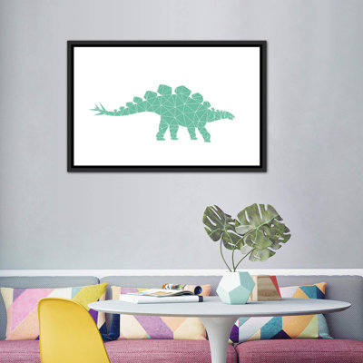 Géométrique Dino Stegosaurus - impression d'art graphique