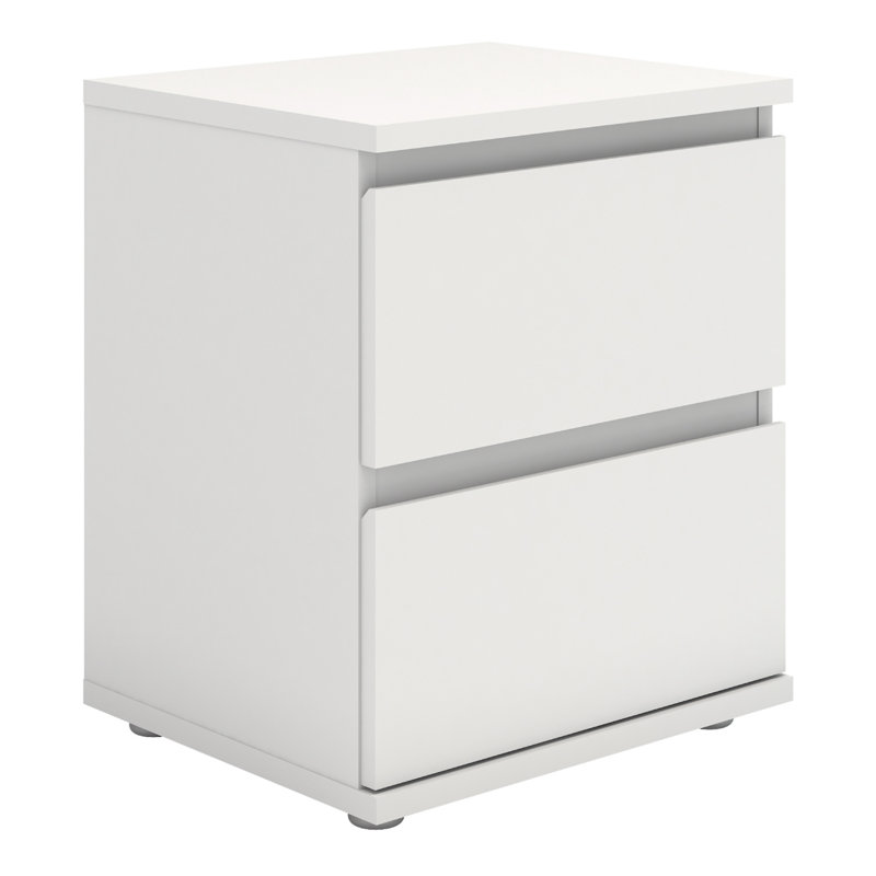 Gosselin 40.2cm W Bedside Table, White