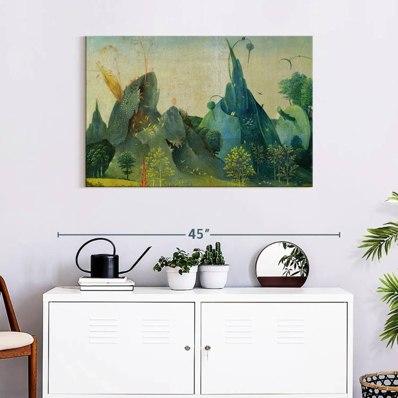 Kelan, le jardin des délices terrestres II, H 24 po x l 36 po