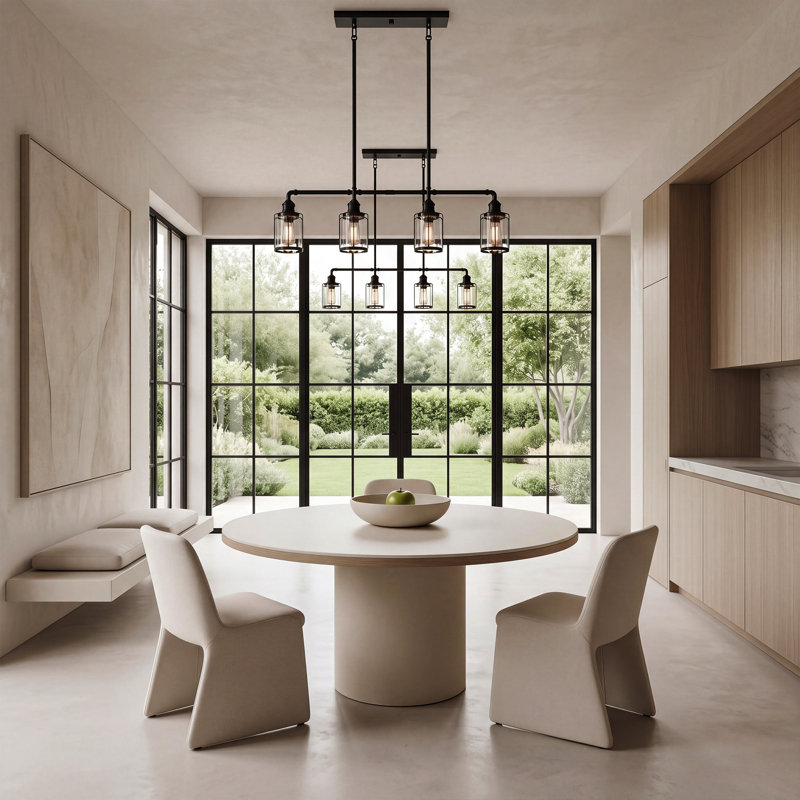Luminaire suspendu pour îlot de cuisine 4 lumières